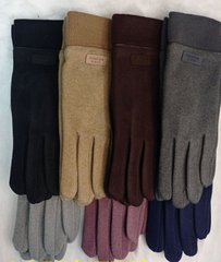 Перчатки женские "пальто на плюше" Сенсор (Арт. GNL055) | 12 шт.