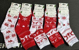 Шкарпетки жіночі Merry Christmas "AURA" COTTON (Арт. SN2178) | 30 пар