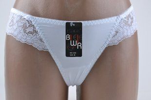 Трусики-стринги женские "Кружево" (Арт. VS030/White) | 6 шт.