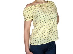 Женская блузка с коротким рукавом и сборкой (AT512/3) | 3 шт.