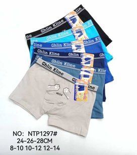 Трусы-боксеры детские-подростковые "AURA" COTTON (Арт. NTP1297) | 12 шт.