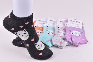 Шкарпетки жіночі занижені "AURA" COTTON (Арт. ND8181) | 30 пар