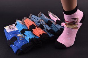 Шкарпетки дитячі з малюнком COTTON Махра (Арт. LCWGG10/9-11) | 12 пар