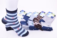 Шкарпетки дитячі на хлопчика "Фенна" ХЛОПОК (Арт. FEC3364-3/5-7) | 12 пар
