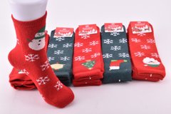 Шкарпетки жіночі новорічним малюнком "КОРОНА" ШЕРСТЬ (Арт. LKB2658) | 10 пар