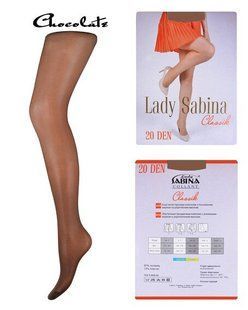 Колготки Lady Sabina 20 den Classic Chocolate р.5 (LS20Cl) | 5 штук.