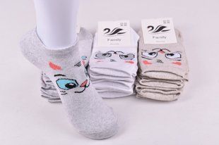 Носки женские заниженные "Житомир" ХЛОПОК Сетка (Арт. AK976) | 12 пар