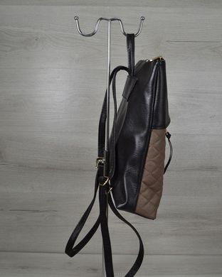 Молодіжний рюкзак чорного кольору з кавовими кубиками (Арт. 43001) | 1 шт.