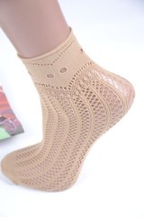 Шкарпетки жіночі капронові "Ажурні" (TK431/BG) | 12 пар