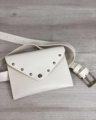 Женская сумка на пояс белого цвета (Арт. 99102) | 1 шт.