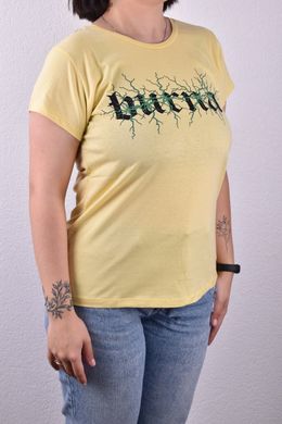 Жіноча футболка з малюнком "Cotton" (Арт. WJ041/3) | 4 шт.