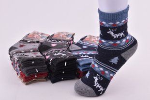 Шкарпетки дитячі з малюнком "Малюк" ШЕРСТЬ АНГОРА (Арт. TKC050-3/9-12) | 12 пар