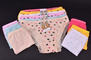 Труси жіночі з малюнком COTTON (Арт. LO051) | 12 шт.