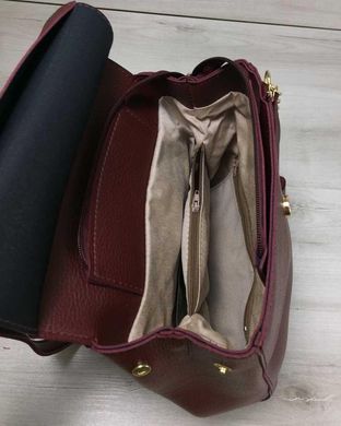 Молодіжний сумка-рюкзак Серце бордового кольору (Арт. 44607) | 1 шт.