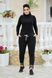 Спортивные штаны женские на флисе (Арт. KL374/N/Black)