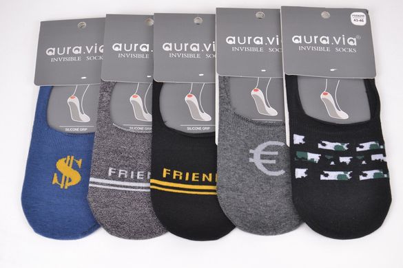 Чоловічі Шкарпетки-Сліди "AURA" Cotton (Арт. FDD625543-46) | 5 пар
