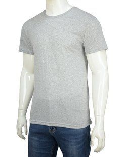 Футболка мужская однотонная Х/Б Норма (Арт. D004-1/Grey | 5 шт.