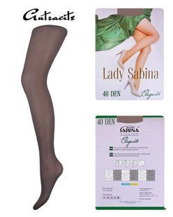 Колготки Lady Sabina 40 den Elegant Antracite р.5 (LS40El) | 5 штук.