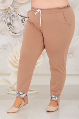 Спортивні штани жіночі Батал (Арт. KL339/B/Beige)