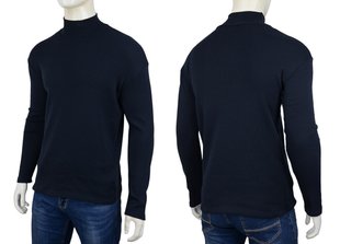 Гольф мужской на флисе однотонный (Арт. TD 1051/Blue) | 6 шт.