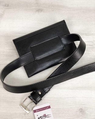 Женская сумка на пояс черного цвета (Арт. 99104) | 1 шт.