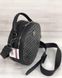 Стильна жіноча сумка Бріджит чорного кольору зі вставкою срібло (Арт. 32302) | 1 шт.