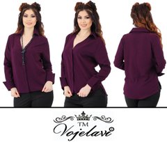 Жіноча блузка з подовженою спинкою (Арт. KL115/Burgundy)