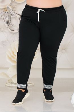 Спортивные штаны женские Батал (Арт. KL339/B/Black)