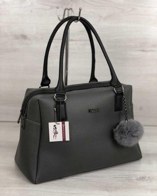 Жіноча сумка Агата сірого кольору (Арт. 55901) | 1 шт.
