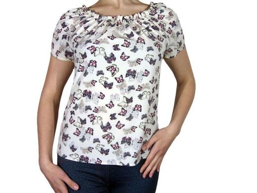 Женская блузка с коротким рукавом и сборкой (AT512/5) | 3 шт.
