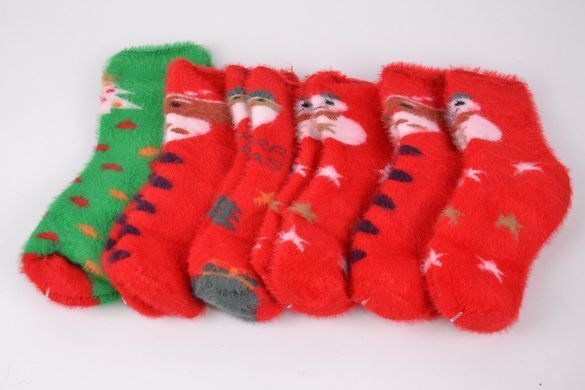 Носки детские шерстяные "Merry Christmas" в подарочной упаковке (Aрт. C383/6-9) | 6 пар