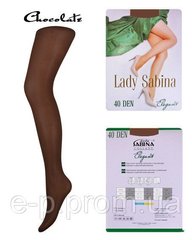 Колготки Lady Sabina 40 den Elegant Chocolate р.6 (LS40El6) | 5 штук.