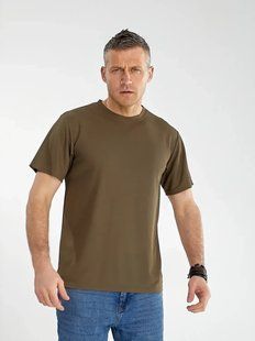 Футболка мужская однотонная CoolMax (Арт. SK006/Khaki/2XL) | 1 шт.