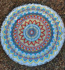 Полотенце-коврик пляжное круглое орнамент (Арт. TPA113/1)