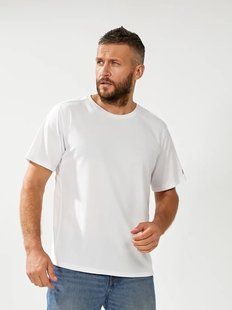 Футболка чоловіча однотонна CoolMax (Арт. SK1001/White/3XL) | 1 шт.