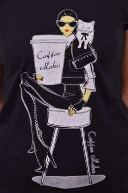 Жіноча футболка з малюнком "Cotton" (Арт. WJ06) | 4 шт.