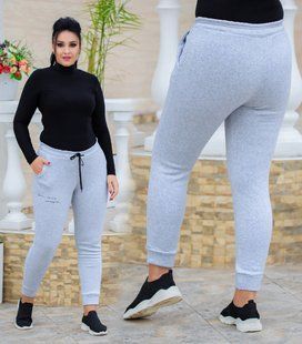 Спортивні штани жіночі на флісі (Арт. KL377/N/Gray)