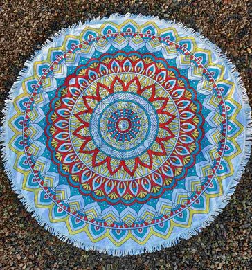 Рушник-килимок пляжне круглий орнамент (Арт. TPA113/1)