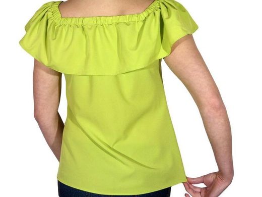 Женская блузка с воланом (AT513/Light Green) | 3 шт.