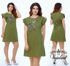 Женское Платье Трапеция ( KL049/Olive)