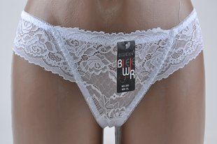 Трусики-стринги женские "Кружево" (Арт. VS203/White) | 6 шт.