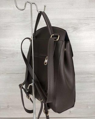 Молодежный сумка-рюкзак Сердце шоколадного цвета (Арт. 44605) | 1 шт.