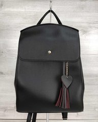 Молодіжний сумка-рюкзак Серце чорного кольору (Арт. 44604) | 1 шт.
