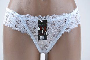 Трусики-стринги женские "Кружево" (Арт. VS011/White) | 6 шт.