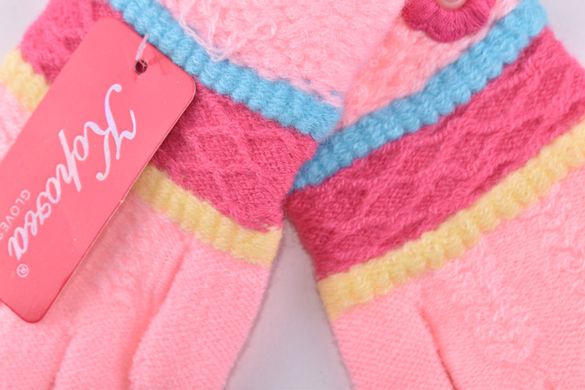 Перчатки детские на девочку "КОРОНА" Шерсть (Арт. LKE5515/M) | 12 пар
