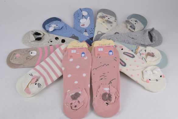 Жіночі занижені шкарпетки ХЛОПОК (C403) | 12 пар