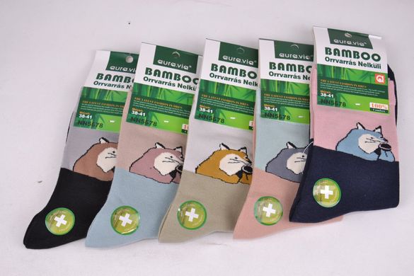 Жіночі шкарпетки з малюнком "Bamboo" (Арт. NN5678/38-41) | 5 пар