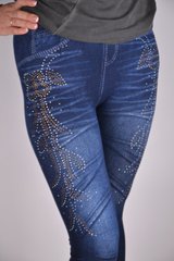 Лосини під джинс з стразами (A728) | 12 пар