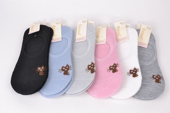Жіночі шкарпетки-сліди "Фенна" ХЛОПОК (Арт. FEB1132-2) | 12 пар