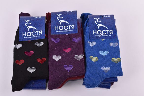 Шкарпетки жіночі "Настя" бавовна (Арт. PT542) | 12 пар